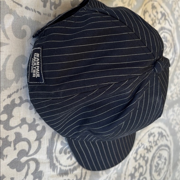 Jean Paul Gaultier Navy Pinstripe Cap - Picture 2 of 6